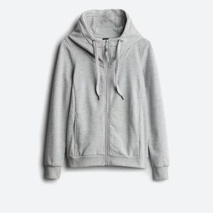 MPG Sport Stitch Fix Dria Hooded Zip Up Sweatshirt Jacket sz L Gray
